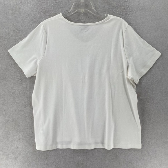 Lot of 2‎ Nicole Miller T-shirts 3X Summer by the Sea Tropical Vacation Island - Picture 3 of 16